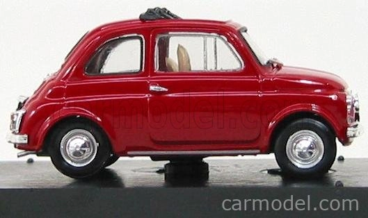 Brumm Fiat 500f Tetto Aperto - Otvorené 1965 1:43 Rosso Medio