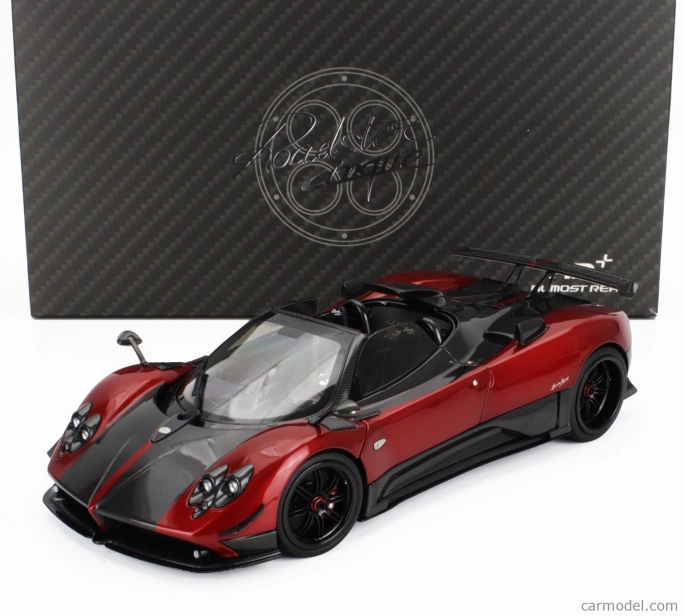 Almost-real Pagani Zonda 5 Cinque Roadster 2009 1:18 Červený Černý Uhlík