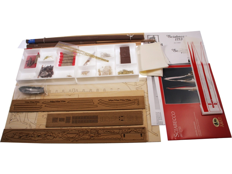AMATI Sciabecco pirátska loď 1753 1:60 kit