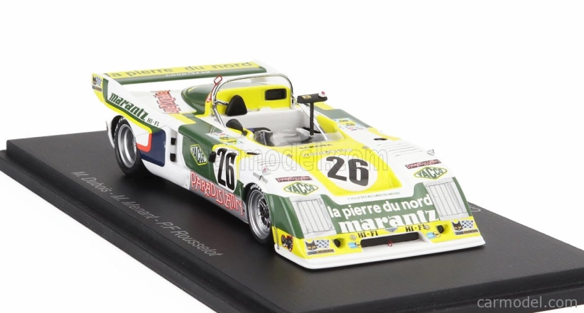 Spark-model Chevron B36 2.0l S4 Team Societe Racing N 26 24h Le Mans 1979 Michel Dubois - Marc Menant - Pierre Francoise Rousselot 1:43 Biela Čierna Žltá