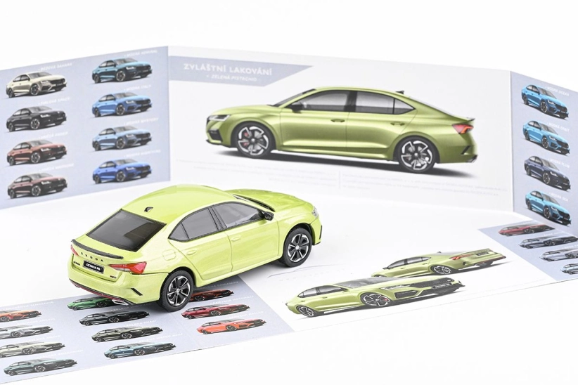 Abrex Škoda Octavia IV RS (2020) 1:43 - zelená Pistachio metalíza