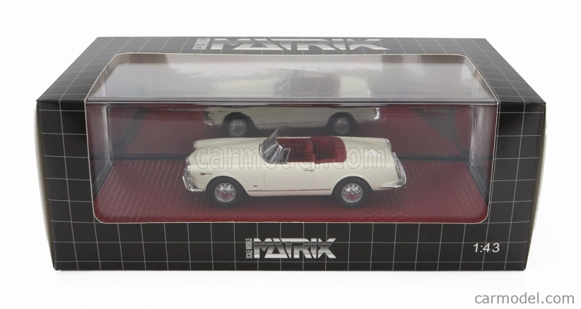 Matrix modely v mierke Alfa romeo 2600 Spider Cabriolet Open 1962 1:43 Biela