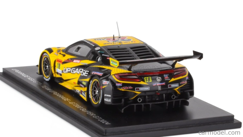 Spark-model Honda Nsx Gt3 Team Upgarage Racing N 18 Gt300 Class Super Gt 2024 Takashi Kobayashi - Syun Koide 1:43 Yellow Black