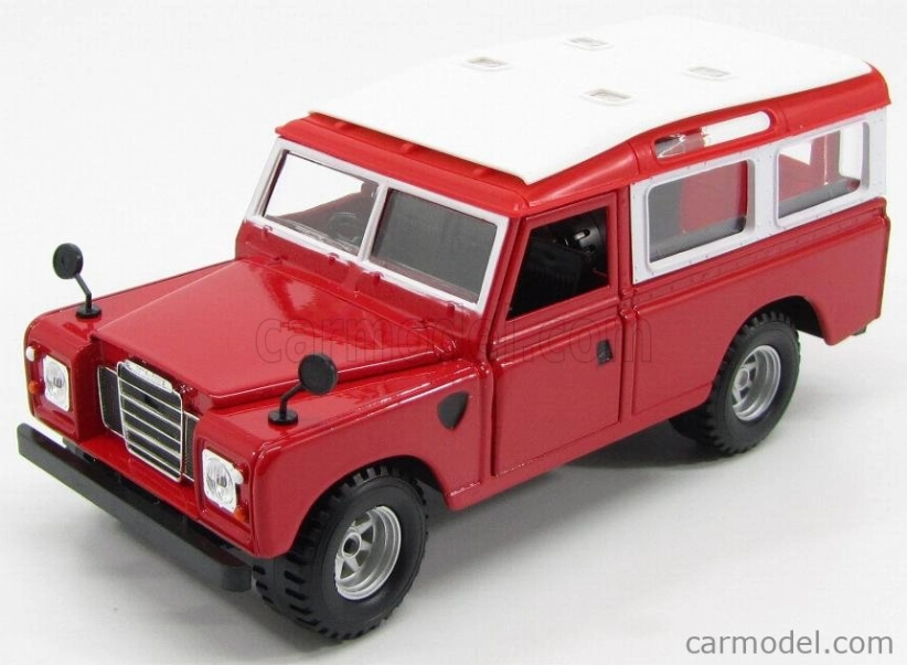 Bburago Land rover Land Rover 110 1976 1:24 červená biela