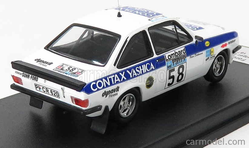 Trofeu Ford england Escort Mkii Rs2000 N 58 Rally Rac Lombard 1978 H.bohne - P.diekmann 1:43 Biela Modrá