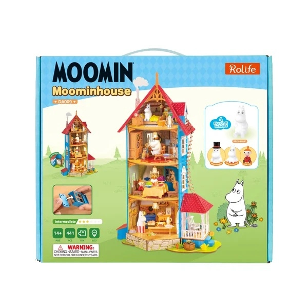 RoboTime 3D skládačka Miniatura domečku Mumínkův domeček