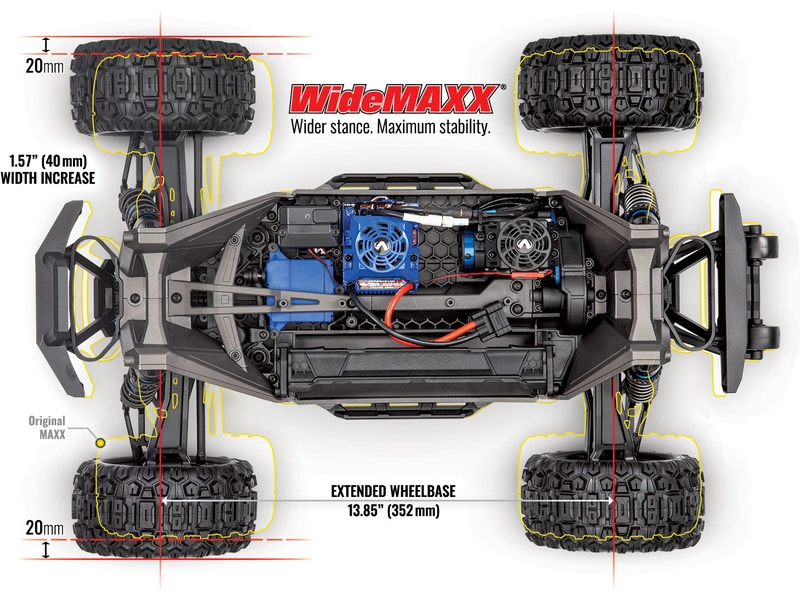 RC auto Traxxas Maxx 1:8 4WD TQi RTR, červená