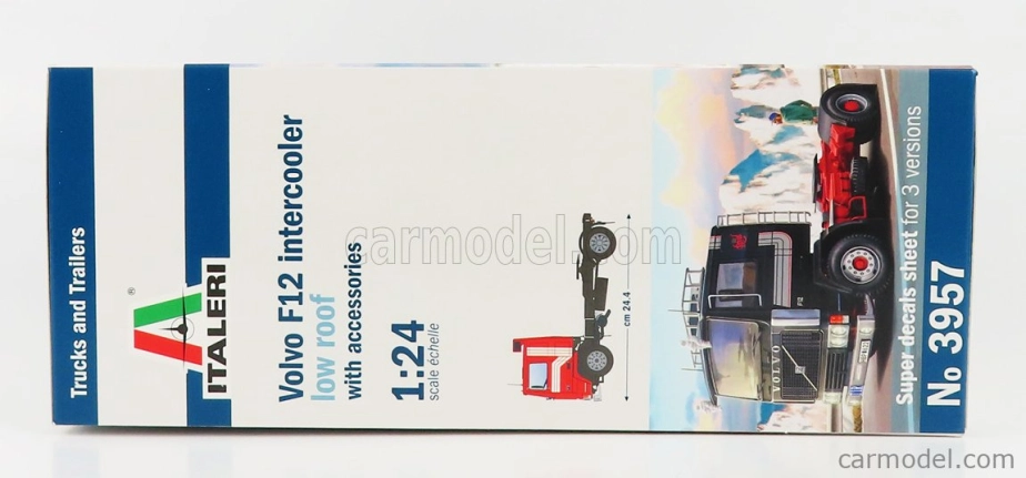 Italeri Volvo F12 Turbo 6 Low Roof Tractor Truck 2-assi 1977 1:24 /