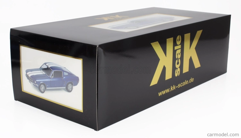 Kk-scale Ford usa Mustang Gt Fastback Coupe 1968 1:12 Blue White