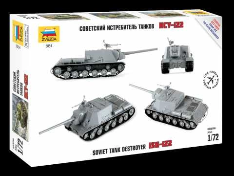 Zvezda samohybné dělo ISU-122 (1:72)