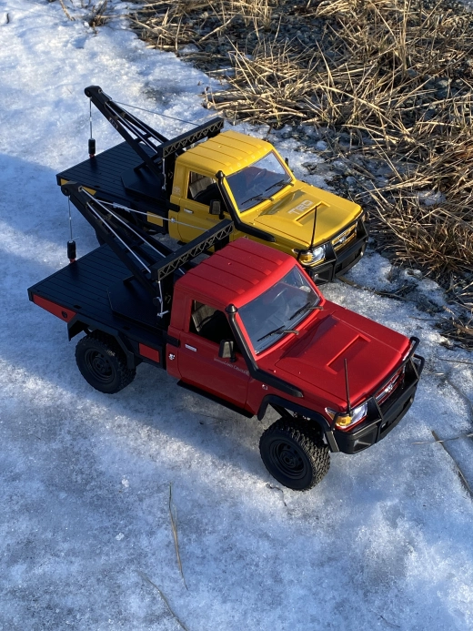 RC auto Land Cruiser Toyota s navijakom, žlté | RCprofi.sk