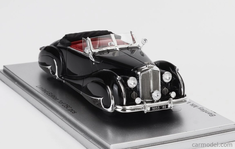 Kess-model Bentley Mk Vi Sn.b25071 Franay Drophead Coupe Cabriolet Open 1947 1:43 Black