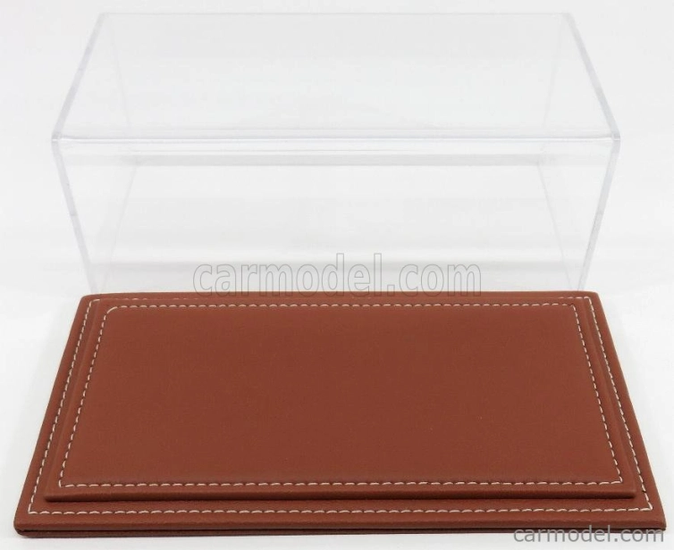Atlantic Vetrina display box Maranello Base In Pelle - Leather Base Cuoio - Lungh.lenght Cm 23 X Largh.width Cm 12 X Alt.height Cm 8.5 (altezza Interna 7.7 Cm ) 1:24 Plastic Display