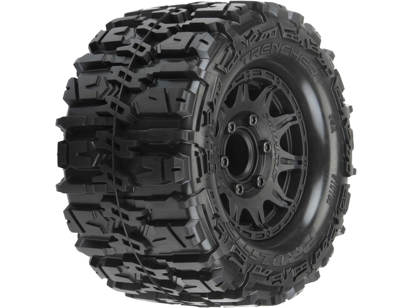 Kolesá Pro-Line 2,8", pneumatiky Trencher HP Belted, čierny disk Raid H12 (2)