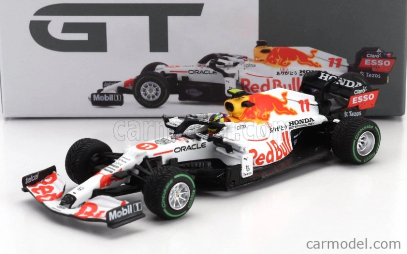 Mini-gt Red bull F1 Rb16b Honda Team Red Bull Racing Ra620h N 11 3. turecký Gp 2021 Sergio Perez 1:64 bielo-červená
