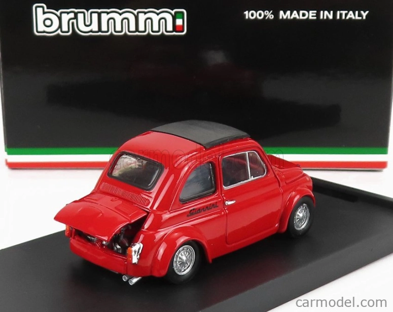 Brumm Fiat 500 590gt N 0 Giannini Vallelunga 1969 1:43 Red