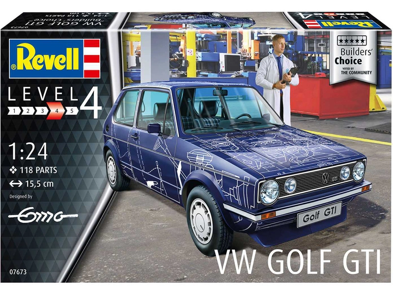 Revell Volkswagen Golf Gti Builders Choice (1:24)