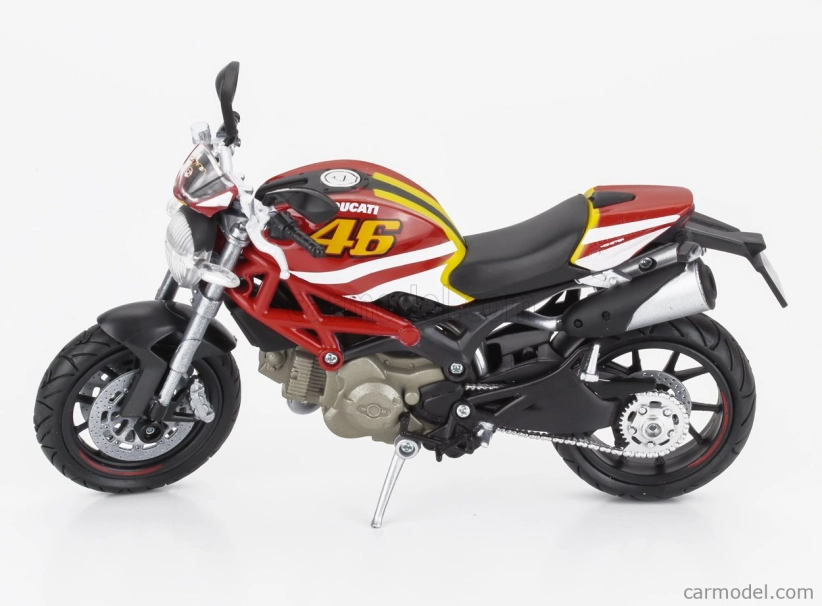 Newray Ducati Monster 796 N 46 2011 1:12 Červená Bílá Žlutá