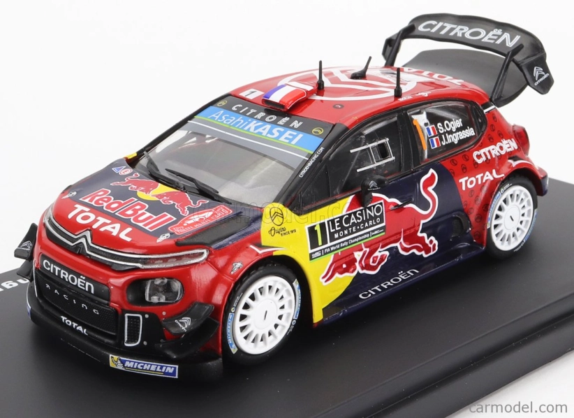 Edicola Citroen C3 Wrc Team Total Wrt N 1 Winner Rally Montecarlo 2019 S.ogier - J.ingrassia 1:43 Červená Modrá Žltá