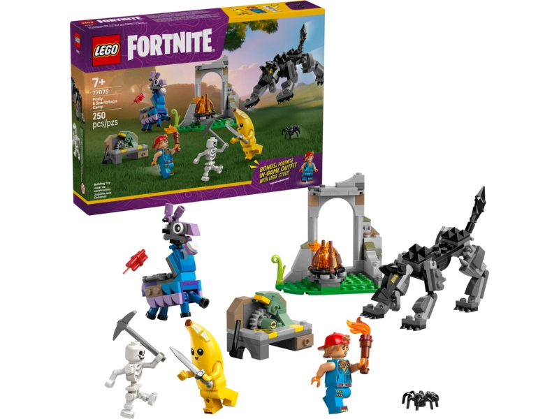 LEGO Fortnite - Peely a Sparkplug a ich táborisko