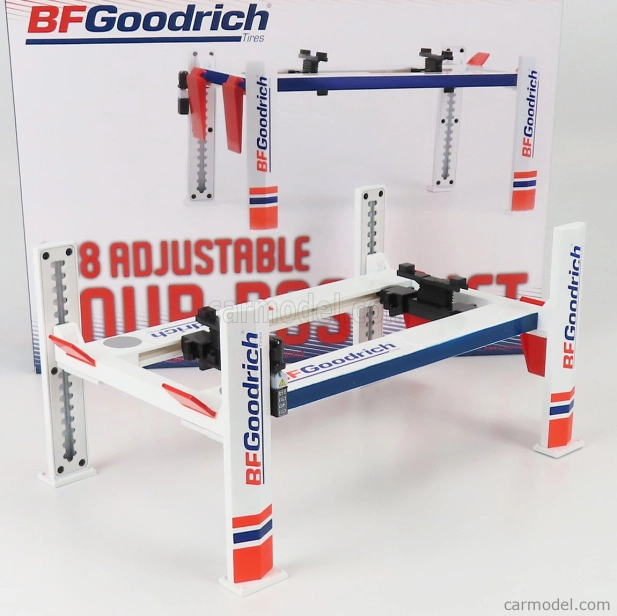 Greenlight Accessories Bf Goodrich Garage Set Officina Čtyřsloupový zvedák 1:18
