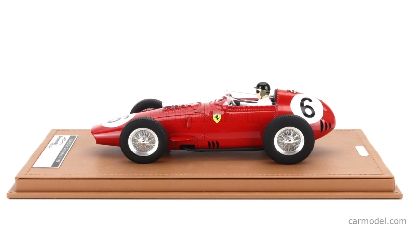 Tecnomodel Ferrari F1  Dino 246/256 Team Scuderia Ferrari N 6 2nd Avus Germany Gp (with Pilot Figure) 1959 Daniel Gurney 1:18 Red