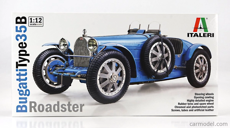 ROZBALENO-Italeri Bugatti Type 35b Roadster 1927 1:12 /