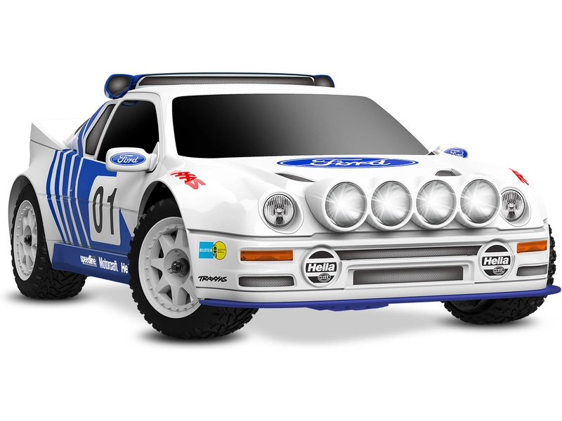 Traxxas Mini Rally Ford RS200 1:12 4WD VXL RTR červená