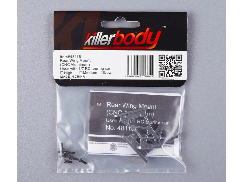 Vzpery krídla Killerbody hliníkové 1:7 vysoko sivé