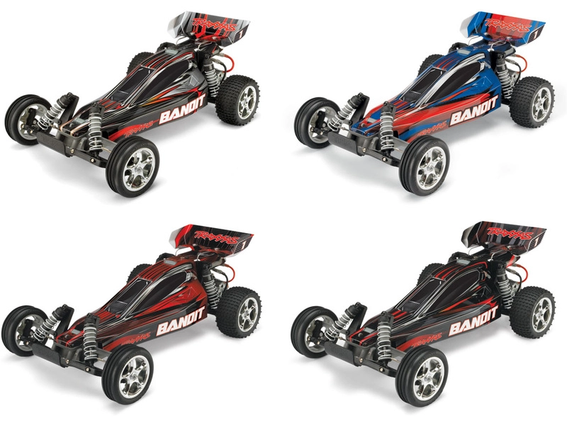 RC auto Traxxas Bandit 1:10 RTR, červenočierna