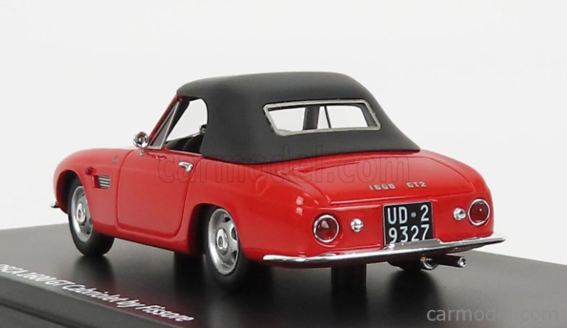 Esval model Osca 1600gt Fissore Cabriolet Closed 1963 1:43 Red