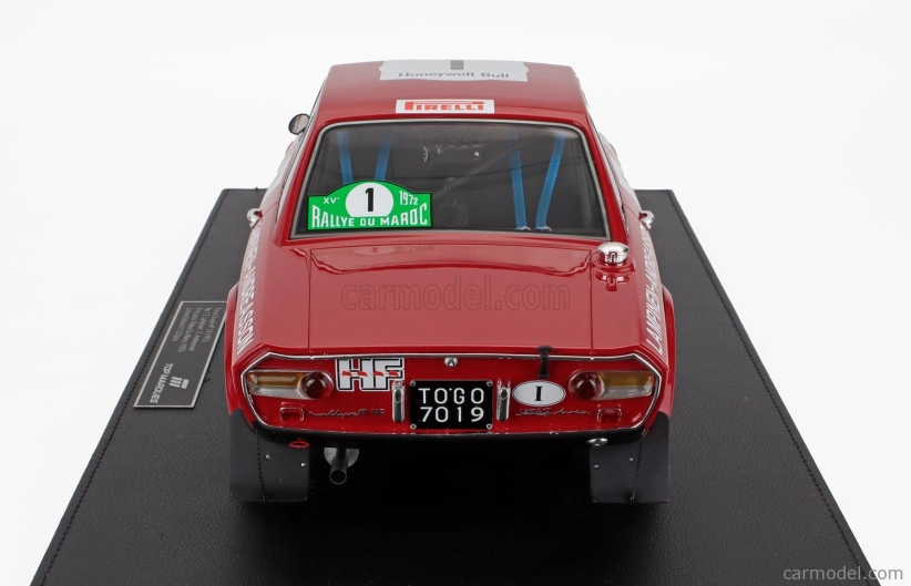 Topmarques Lancia Fulvia Hf 1600 Coupe (night Version) N 1 Winner Rally Du Maroc 1972 Simo Lampinen - Solve Andreasson 1:12 Červená Černá