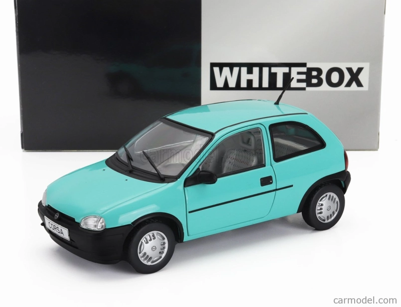 Whitebox Opel Corsa B 1993 1:24 tyrkysová