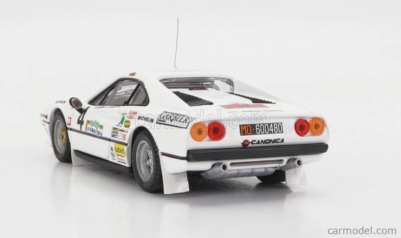 Najlepší model Ferrari 308 Gtb Gr.4 N 4 Rally D'elba 1984 Lucky - Berro 1:43 White