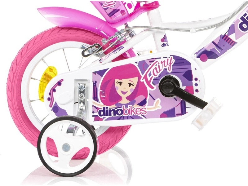 DINO Bikes - Dětské kolo 12" Fairy bílé