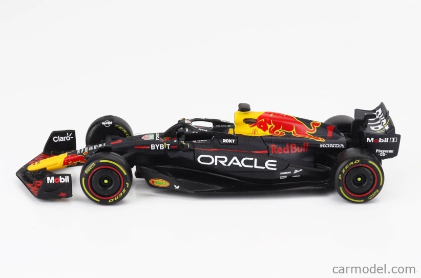 Bburago Red bull Set F1 2x Rb19 Team Oracle Red Bull Racing N 1 World Champion Season Gp 2023 Max Verstappen + N 11 Season 2023 Sergio Perez 1:43 Matná Modrá Žlutá Červená