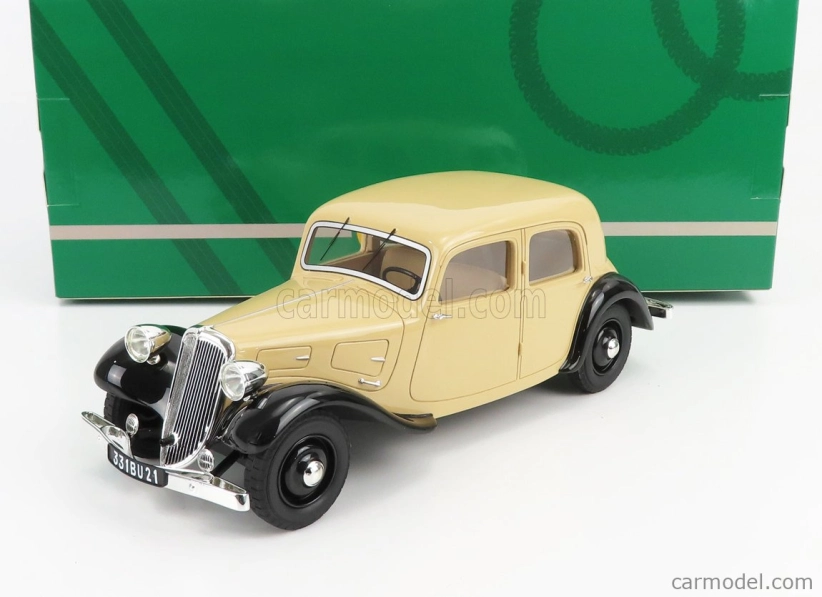 Modely v mierke Cult-scale Citroen Traction Avant 7cv 1934 1:18 Béžová čierna