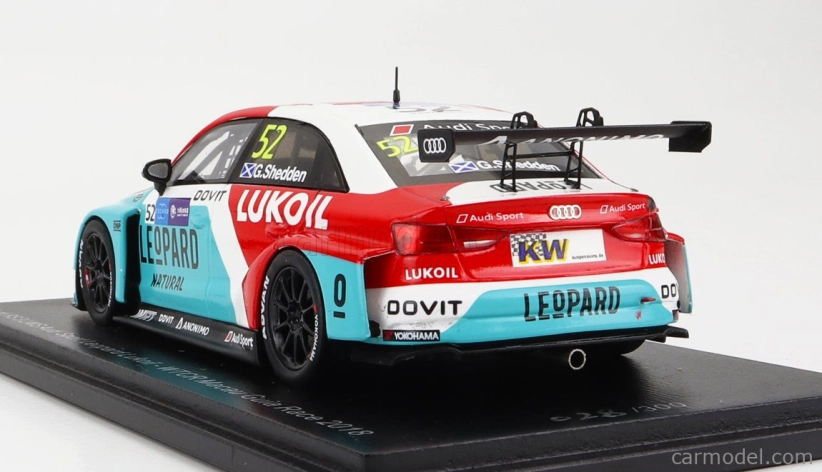 Spark-model Audi Rs3 Lms Team Audi Sport Leopard Lukpil Wtcr N 52 Macau Guia Race 2018 G.shedden 1:43 Světle Modrá Červená