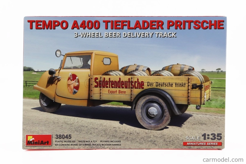 Miniart Tempo A400 Lieferwagen 3-wheels Beer Delivery Truck 1962 1:35 /