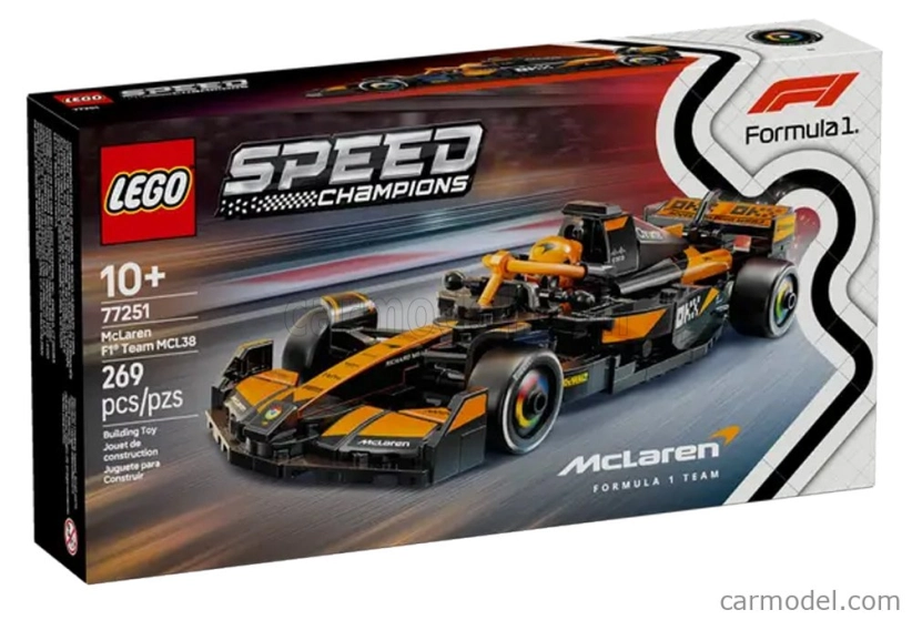 Lego Mclaren Lego Speed Champion - F1 Mcl38 Team Mclaren Season 2024 Lando Norris - 269 Pezzi - 269 Pcs Orange