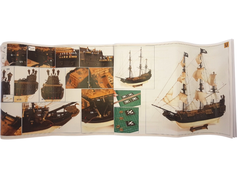 OCCRE Black Swan pirátská loď 1:75 kit