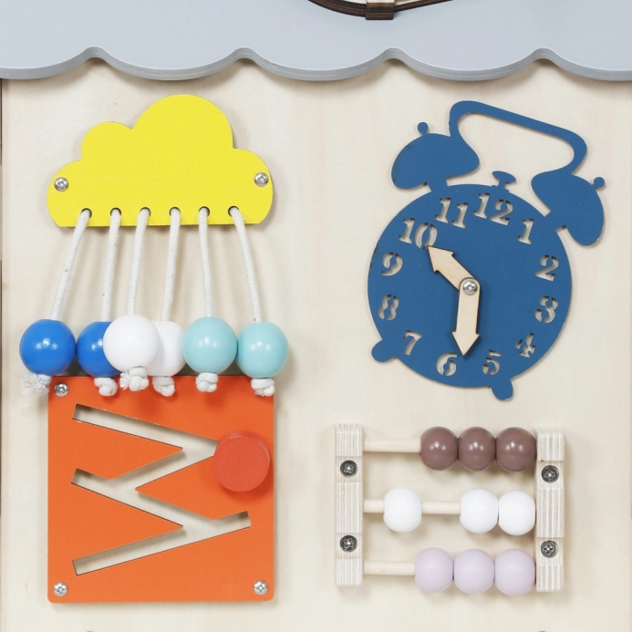 2Kids Toys Activity board Domček sivý