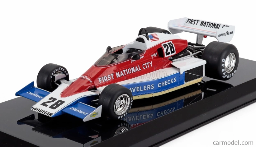 Edicola Penske F1  Pc4 N 28 Season 1976 John Watson - Blister Box 1:24 Bílá Červená Modrá