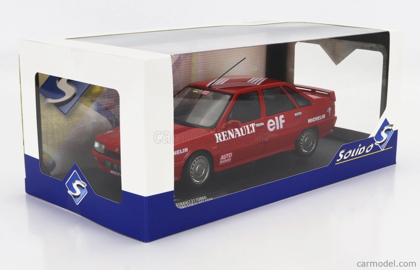 Solido Renault R21 Mki Turbo Rýchlostný rekord Vitesse Sur Glace 1988 - rekord na ľade 1:18 Červená
