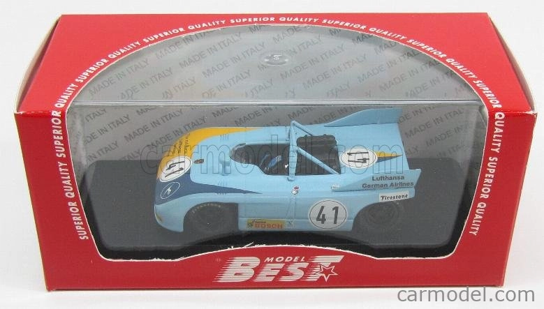 Najlepší model Porsche 908/03 N 41 2nd Nurburgring Interserie 1972 R.jost 1:43 Light Blue
