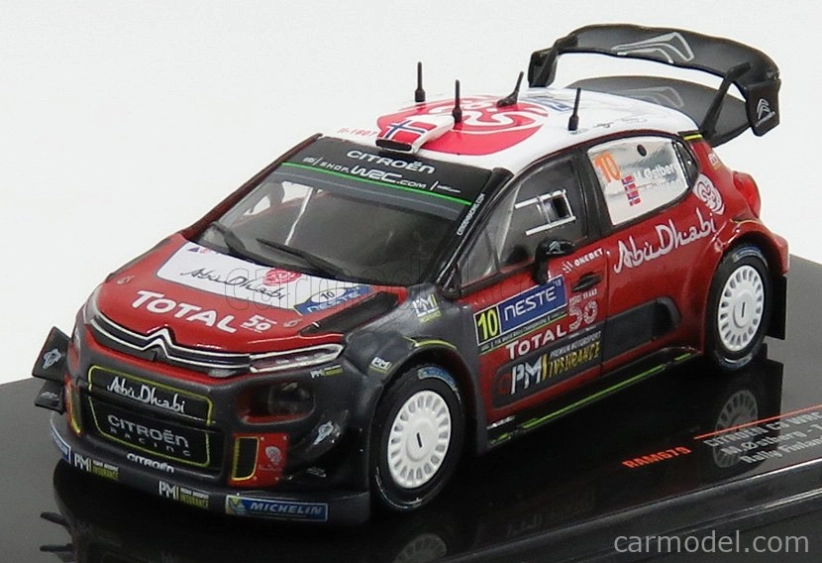 Ixo-models Citroen C3 Wrc Abu Dhabi N 10 Rally Finland 2018 M.ostberg - T.eriksen 1:43 Red Grey