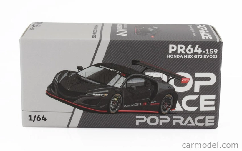 Pop-race-limited Honda Nsx Gt3 Evo22 2022 1:64 Grey