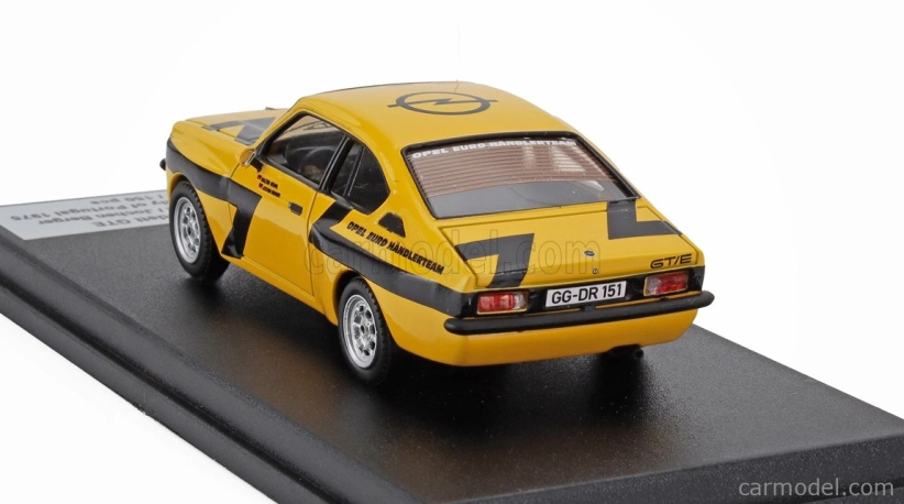 Trofeu Opel Kadett Gte N 0 Testovacie vozidlo Rally Montecarlo 1975 Walter Rohrl - Jochen Berger 1:43 Žltá čierna