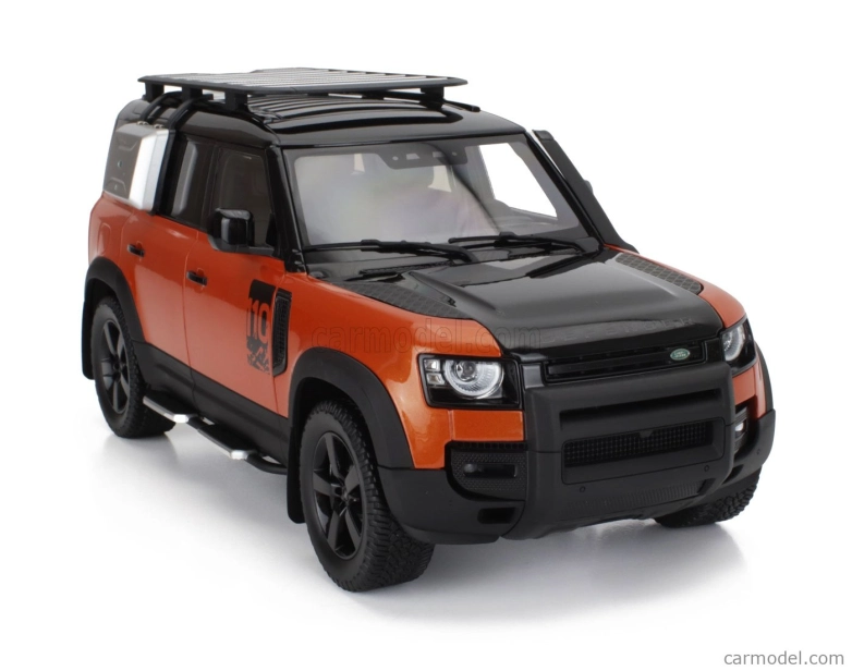 Takmer skutočný Land rover New Defender 110 2020 1:18 Orange Black