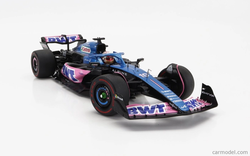 Solido Alpine F1  A523 Team Bwt Alpine N 10 3rd Dutch Gp 2023 Pierre Gasly 1:18 Modrá Růžová